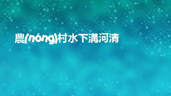 農(nóng)村水下溝河清淤設(shè)備：揭秘神奇水中清道夫，讓你大開眼界！